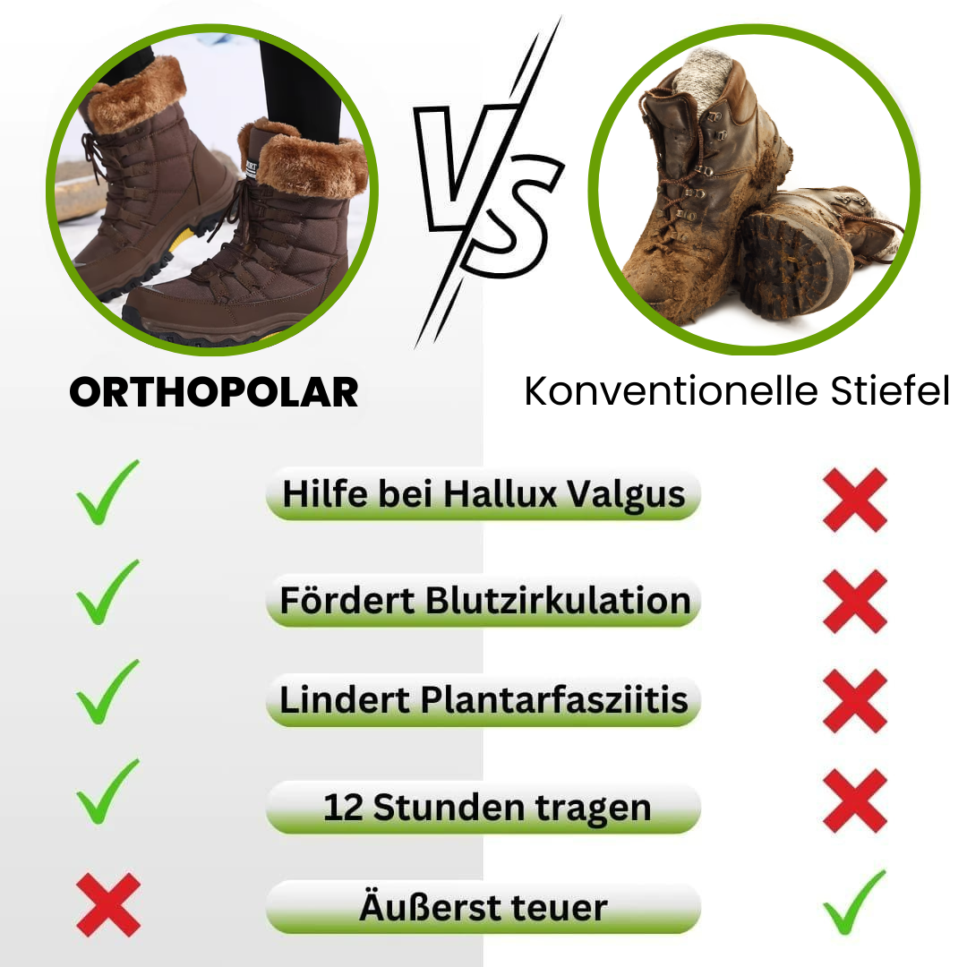 OrthoFrost - Schmerzlindernde, wasserdichte, isolierte Stiefel für Herbst und Winter