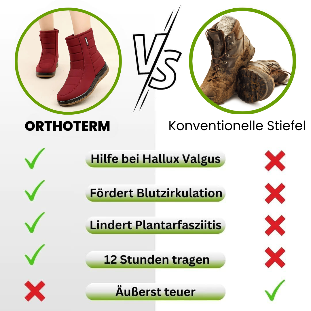 OrthoTherm - Schmerzlindernde, wasserdichte, isolierte Stiefel für Herbst und Winter