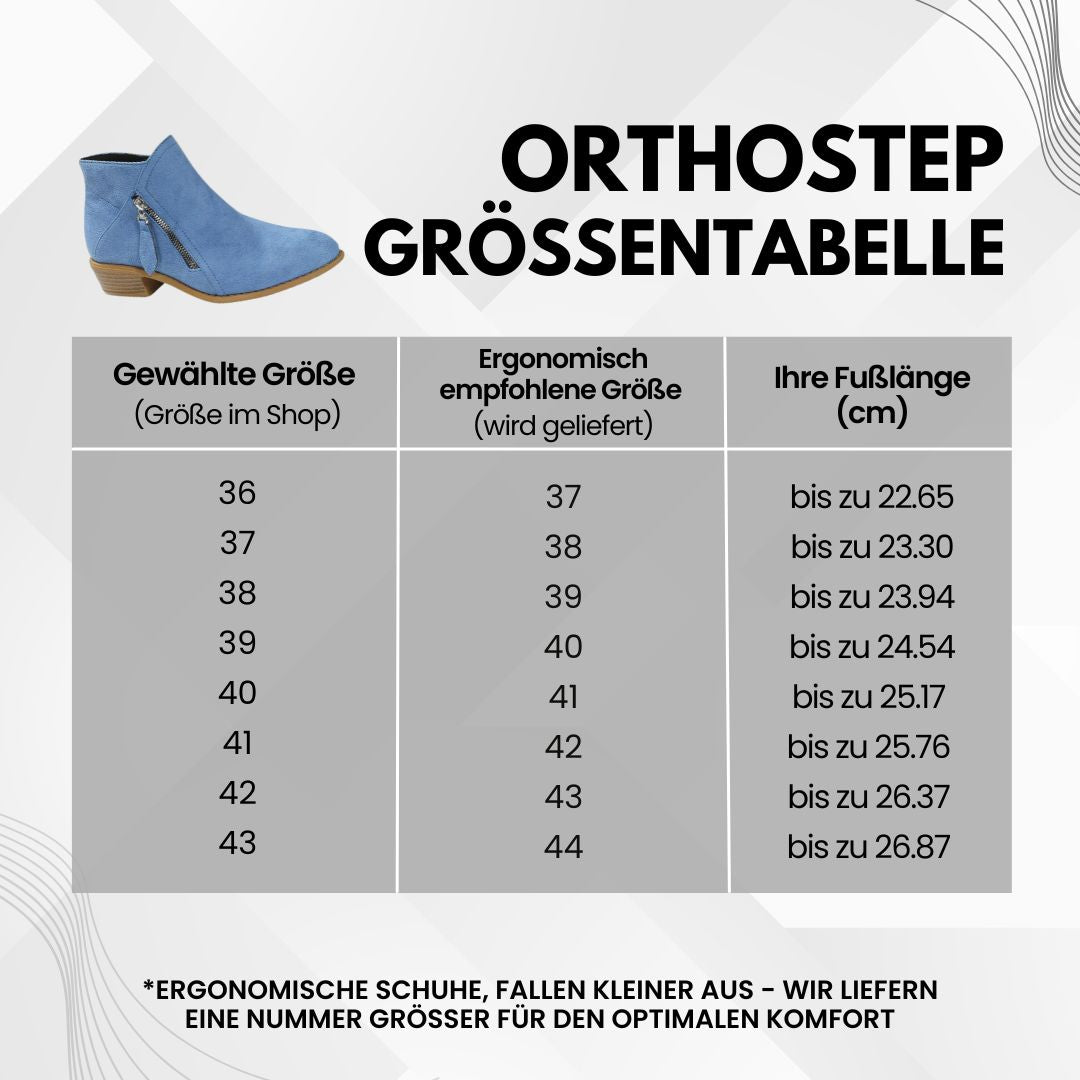 OrthoSchritt – Ergonomische Schmerzlinderungs-Stiefeletten mit ergonomischer Unterstützung