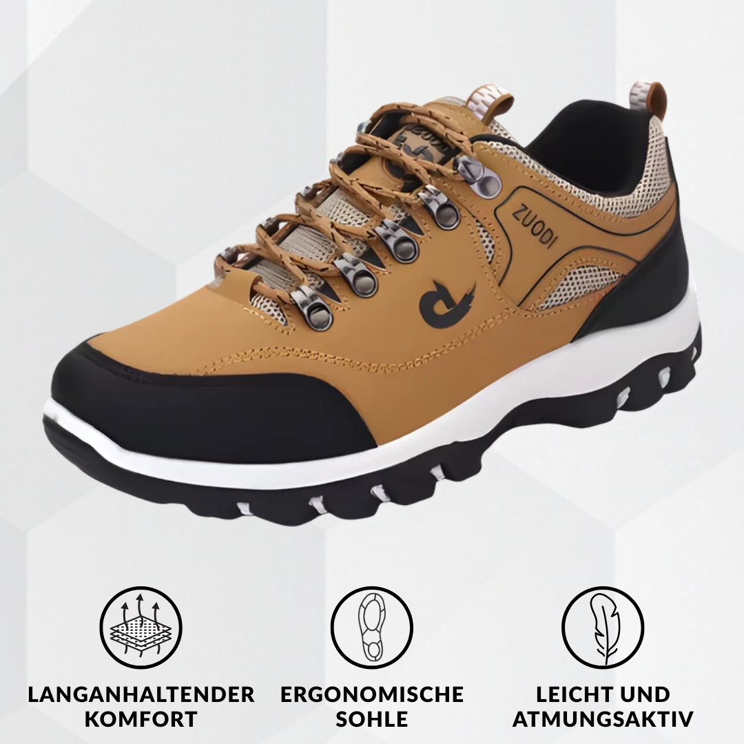Bergschritt - Ergonomischer schmerzlindernder Wanderschuh