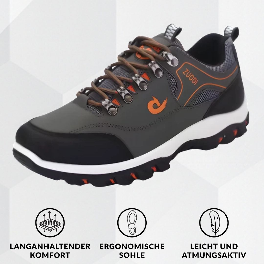 Bergschritt - Ergonomischer schmerzlindernder Wanderschuh