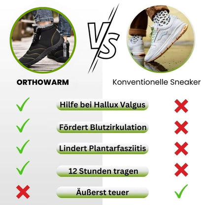 OrthoWärme - Schmerzlindernde, wasserabweisende & gefütterte Barfußschuhe