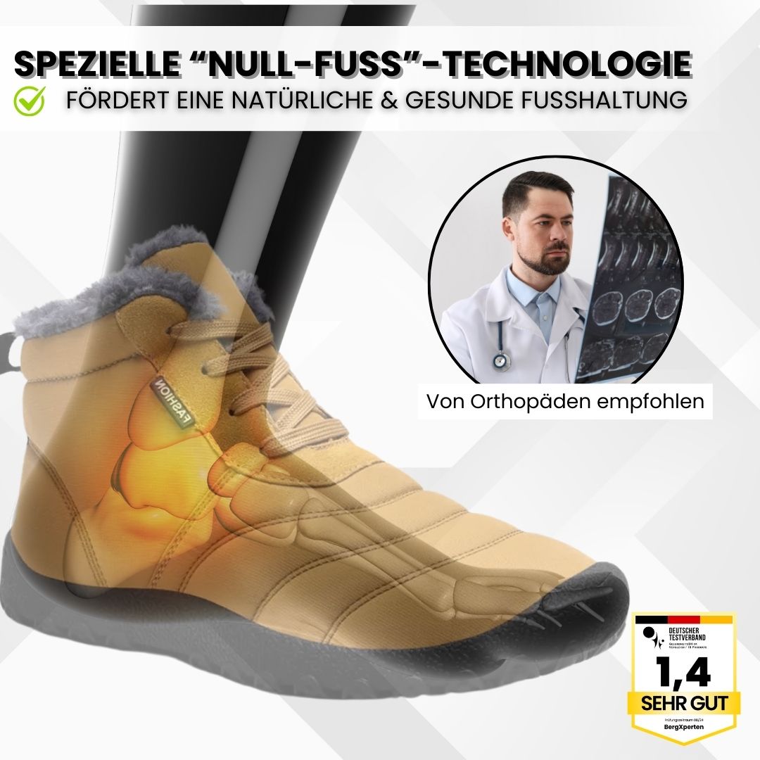 OrthoWärme - Schmerzlindernde, wasserabweisende & gefütterte Barfußschuhe