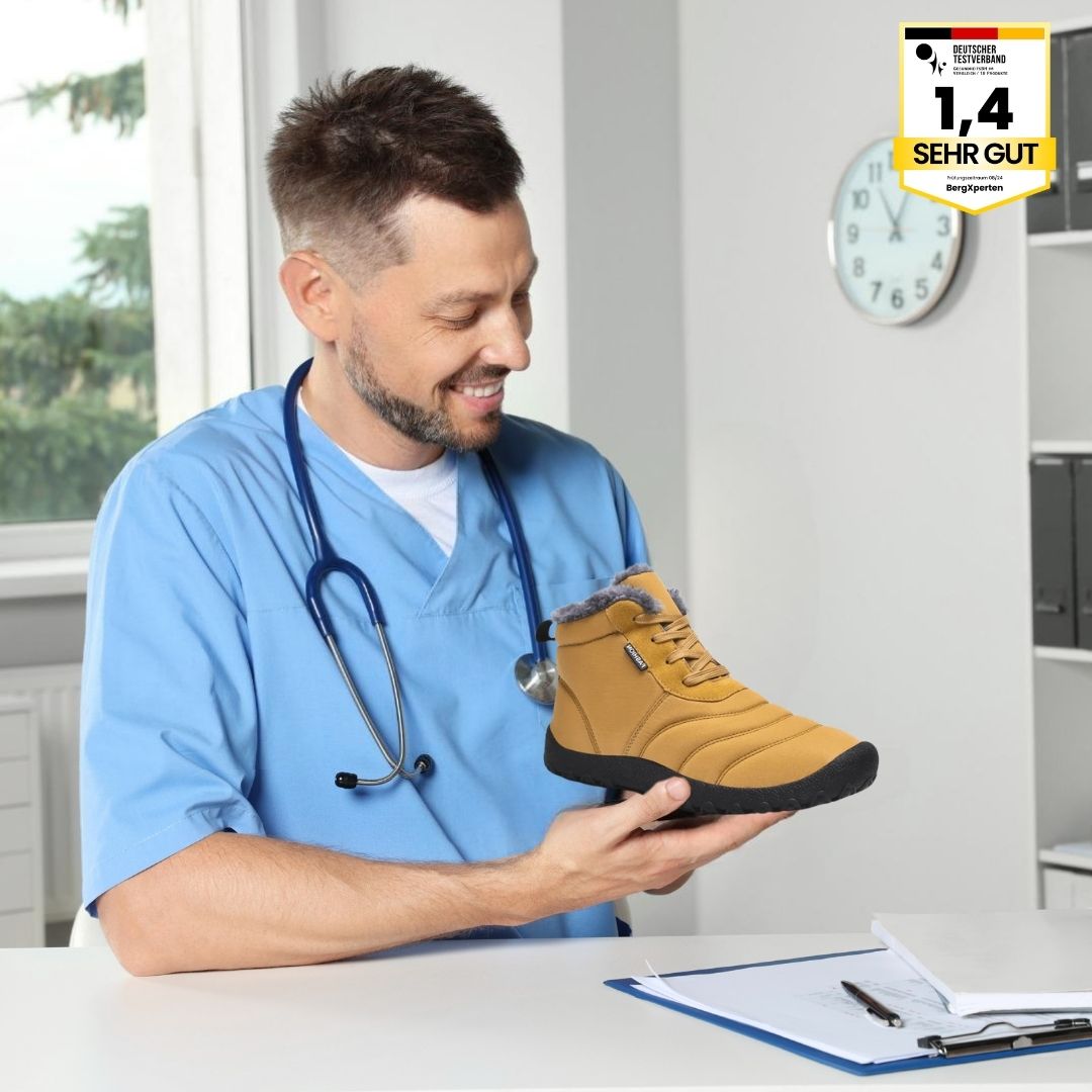 OrthoWärme - Schmerzlindernde, wasserabweisende & gefütterte Barfußschuhe