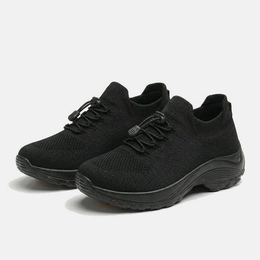 Spazierschritt Orthopädische Schuhe Strickstoff - Grün Schwarz