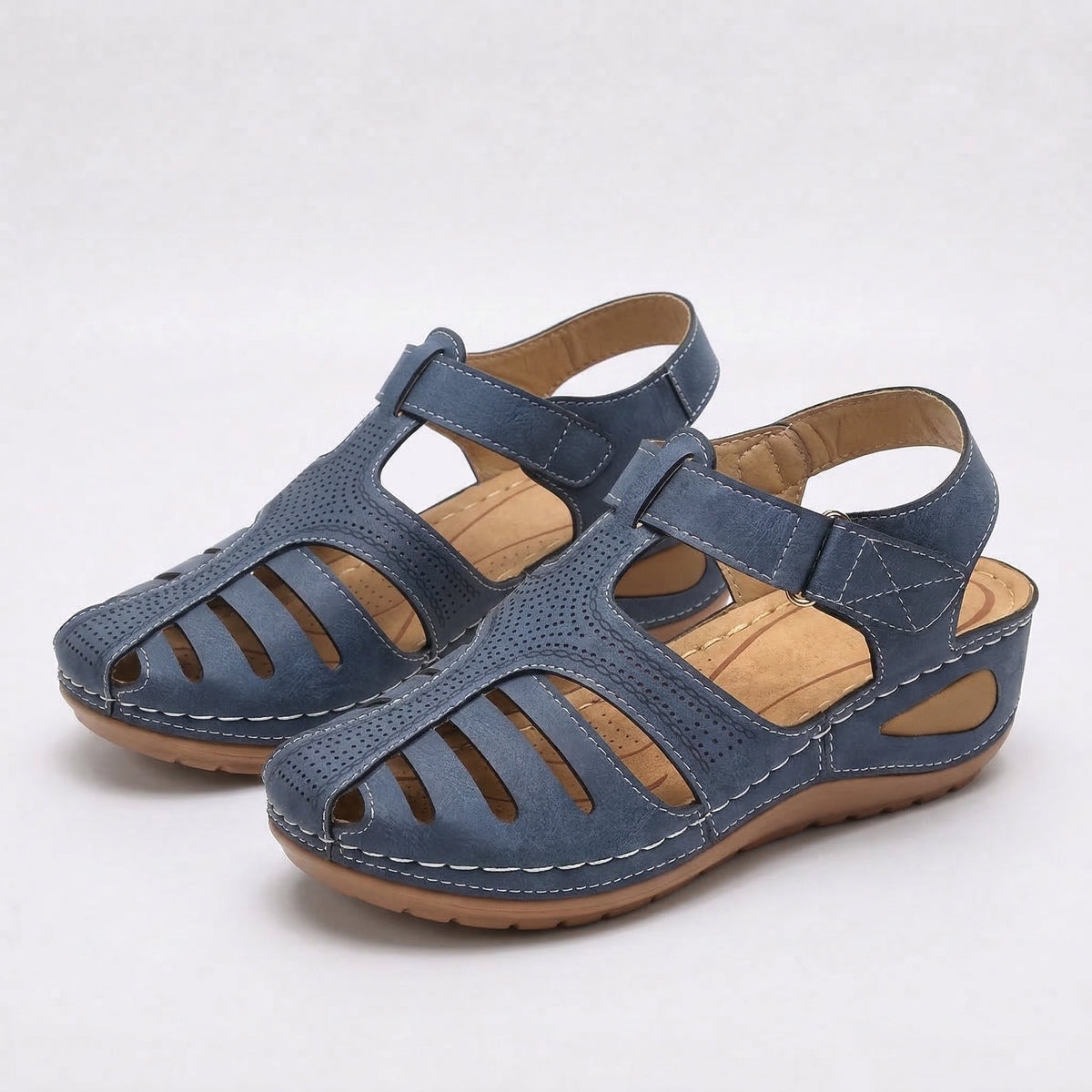 Bamberg – Komfort Sandalen mit sanfter Erhöhung